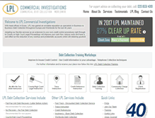 Tablet Screenshot of lplgroup.com